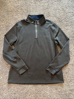 Greg Norman Collection Grey Half-Zip Pullover